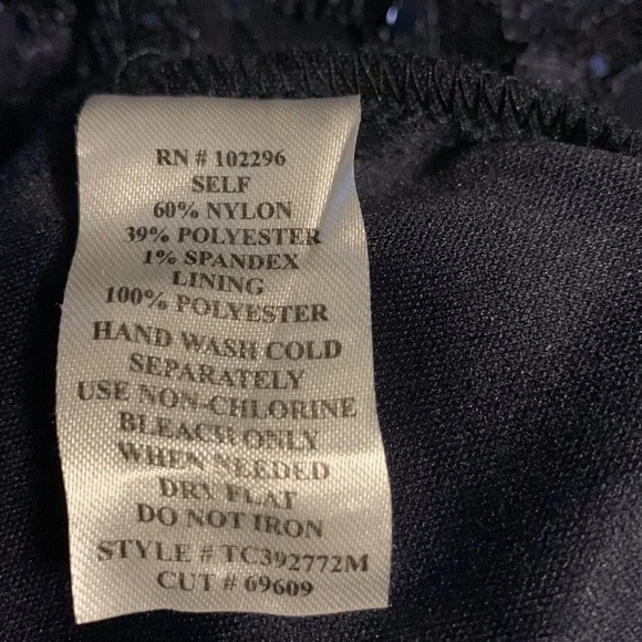 Elizabeth Navy Sequin Lace Floor Length Dress - Picture 5 of 5